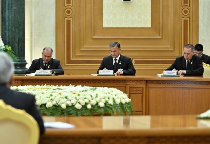 Церемония подписания пакета документов между Туркменистаном и Казахстаном, 10 октября, 2024 г., Ашхабад, Туркменистан (Фото: akorda.kz)