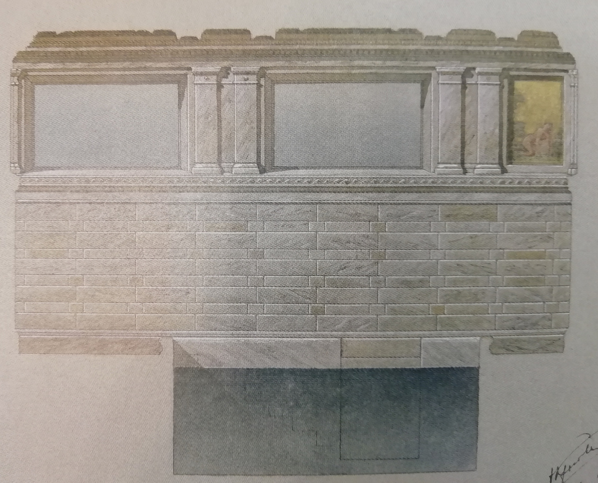 Архитектор А. Красовский, проект бассейна для императора Николая II. 1894 год. 