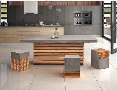 Кухня из бетона