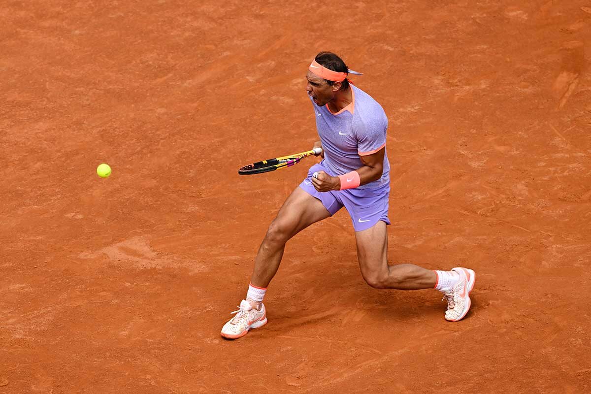 Mike Hewitt / Getty Images📷Рафаэль Надаль на Internazionali BNL D'Italia в Риме, 2024 год