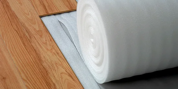 Внешний вид подложки под ламинат на основе полиэтилена 