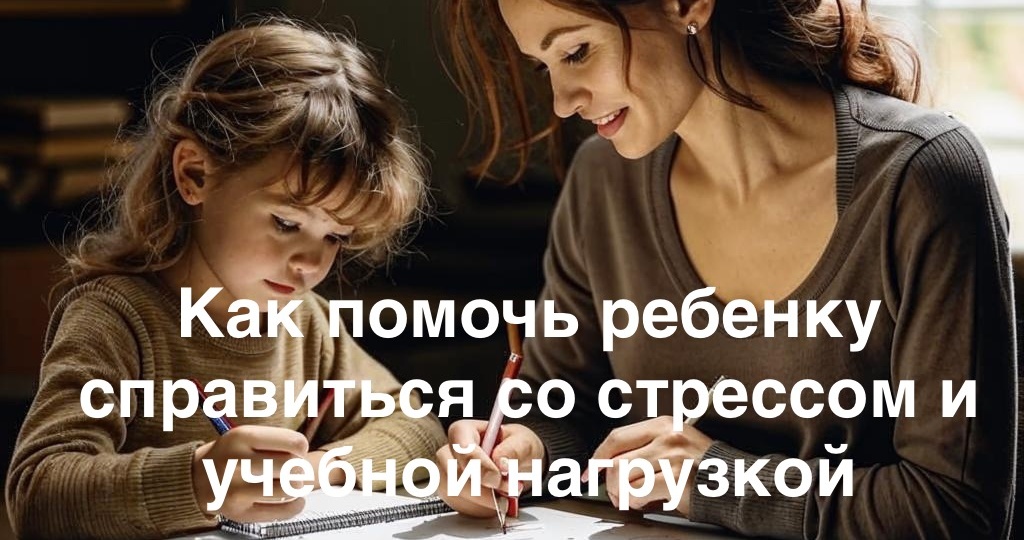 Как помочь ребенку справиться со стрессом и учебной нагрузкой