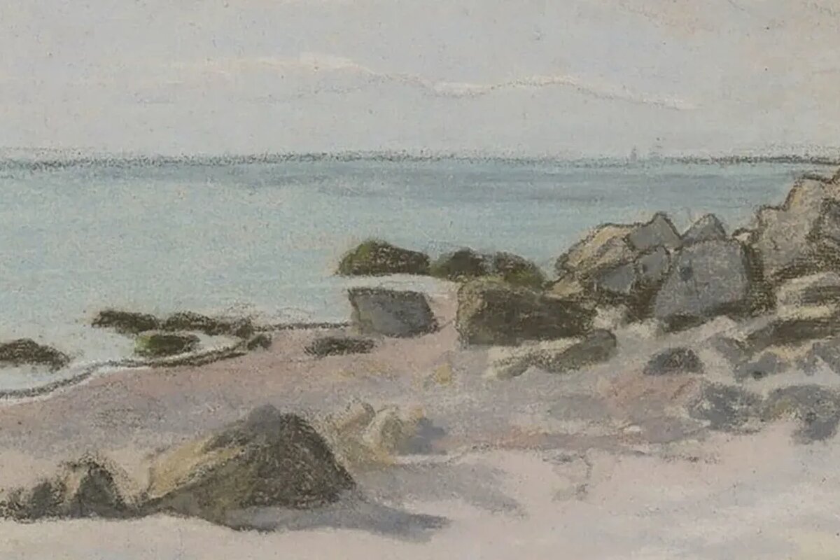 Клод Моне. Берег моря. 1865 год.