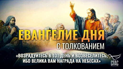 «ВОЗРАДУЙТЕСЬ В ТОТ ДЕНЬ И ВОЗВЕСЕЛИТЕСЬ, ИБО ВЕЛИКА ВАМ НАГРАДА НА НЕБЕСАХ» / ЕВАНГЕЛИЕ ДНЯ