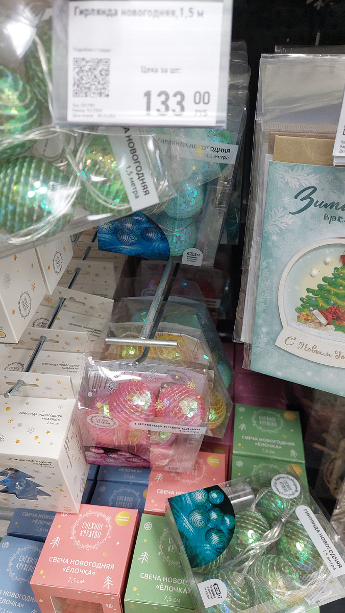 Гирлянды из пайеток