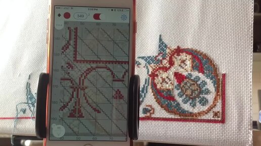 30. Вышивка крестиком. Cross stitch. Мой орнамент по Кросс Стич Сагe. Я учусь монтировать видио