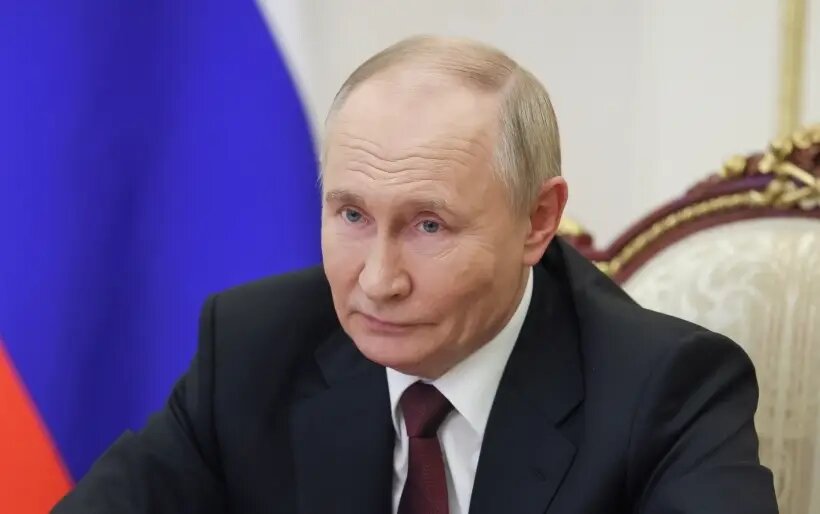  Президент РФ Владимир Путин дал старт проекту по выпуску седана бизнес-класса Lada Aura на "АвтоВАЗе"   © РИА Новости. Михаил Метцель