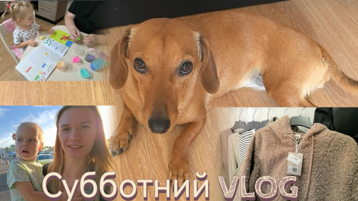 VLOG выходного дня 👨‍👩‍👧🐶/Занятия с папой 👨‍👧/Покупки к осени🛍️