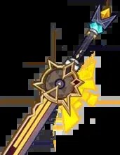 Песнь патруля пиков - Сигнатурное оружие Шилонен. Дает много защиты, а также повышает урон героини. Кроме того, баффает весь отряд в зависимости от показателя защиты Шилонен.