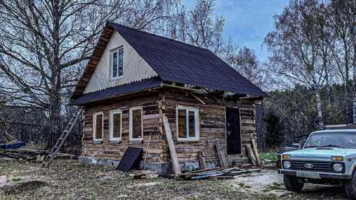 Мастерская обрела окна, дверь и фронтон. Строим дом для инструментов и станков