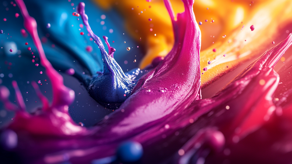 Видение нейросети midjourney по промту "Picture of digital agency specialised on videoproduction, web development and digital marketing in vibrant and eye-catching colors and 4K with details, --ar 16:9"