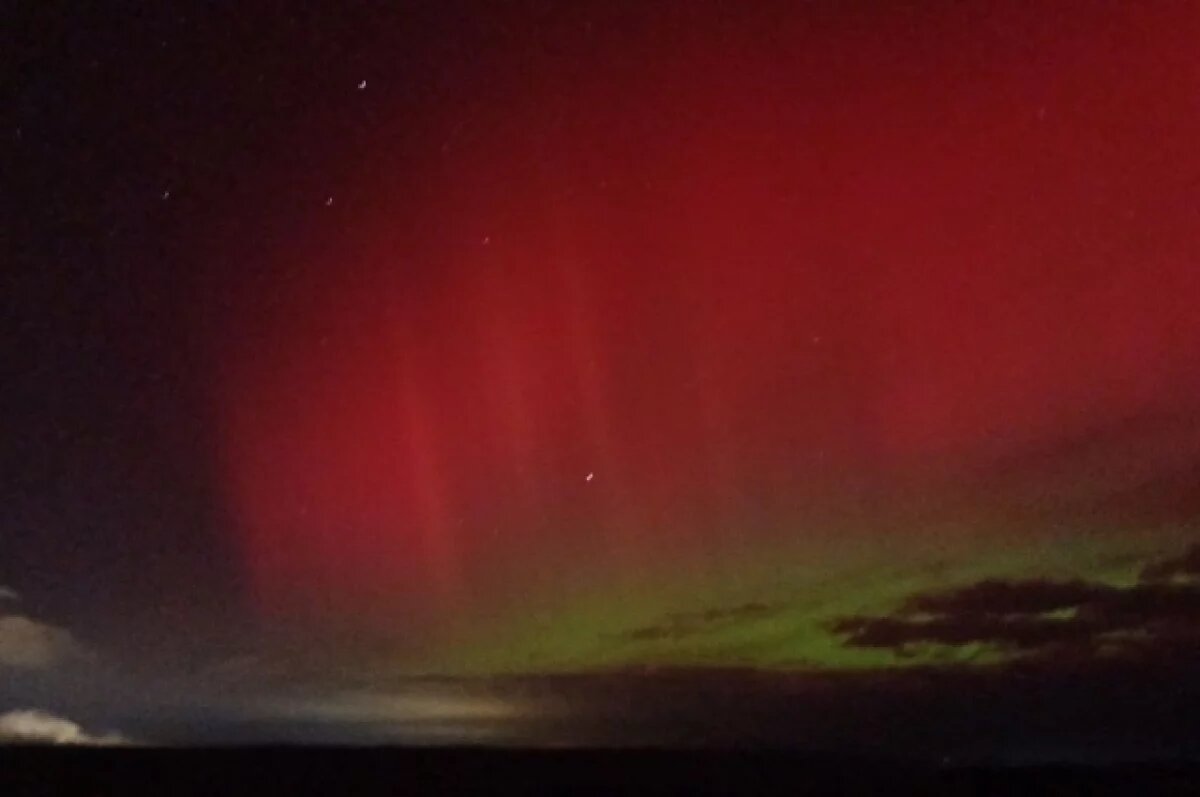    Полярное сияние наблюдали под Иркутском в ночь на 11 октября