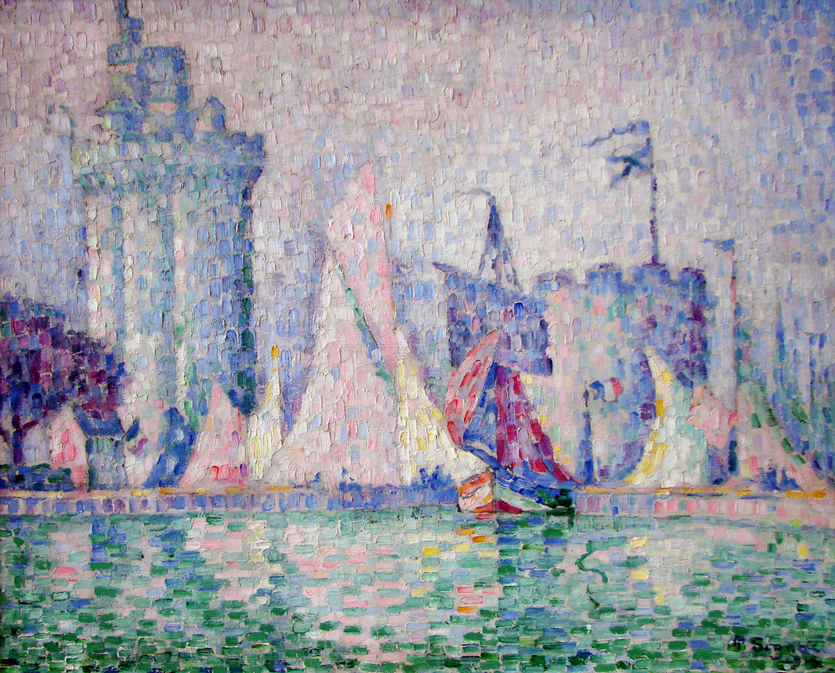 Поль Синьяк, Порт Ла-Рошель, 1915, холст, масло, 47 × 56 см