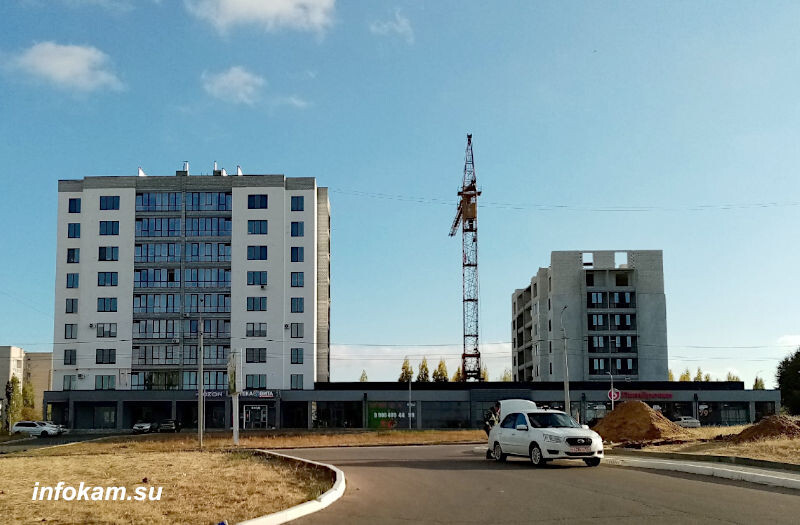    Строительство 9-этажного дома на октябрь 2024 года