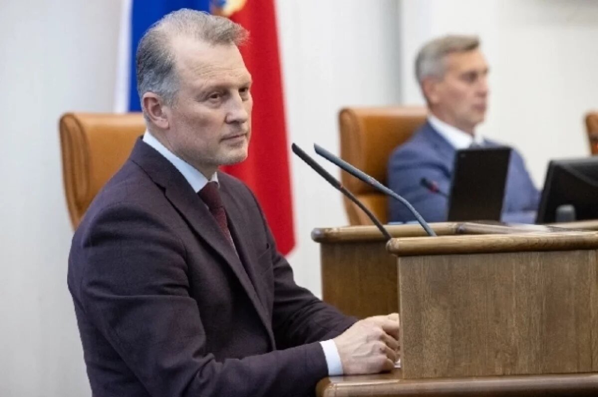    Министр экологии Красноярского края Владимир Часовитин выступил с докладом на сессии ЗС.