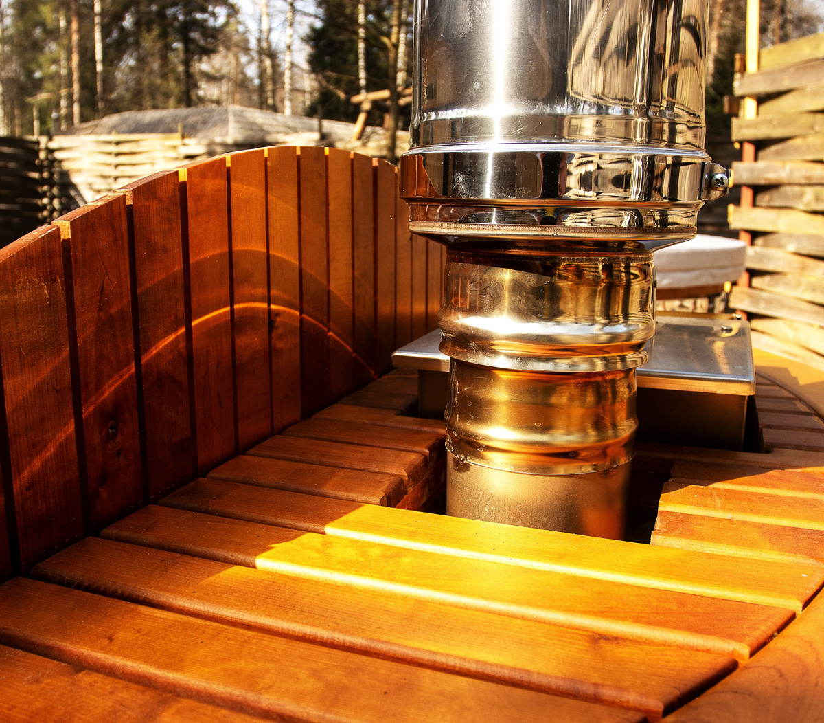 Уличная купель Фурако с печью