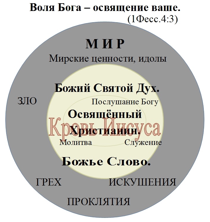 Воля Бога - освящение и святость.