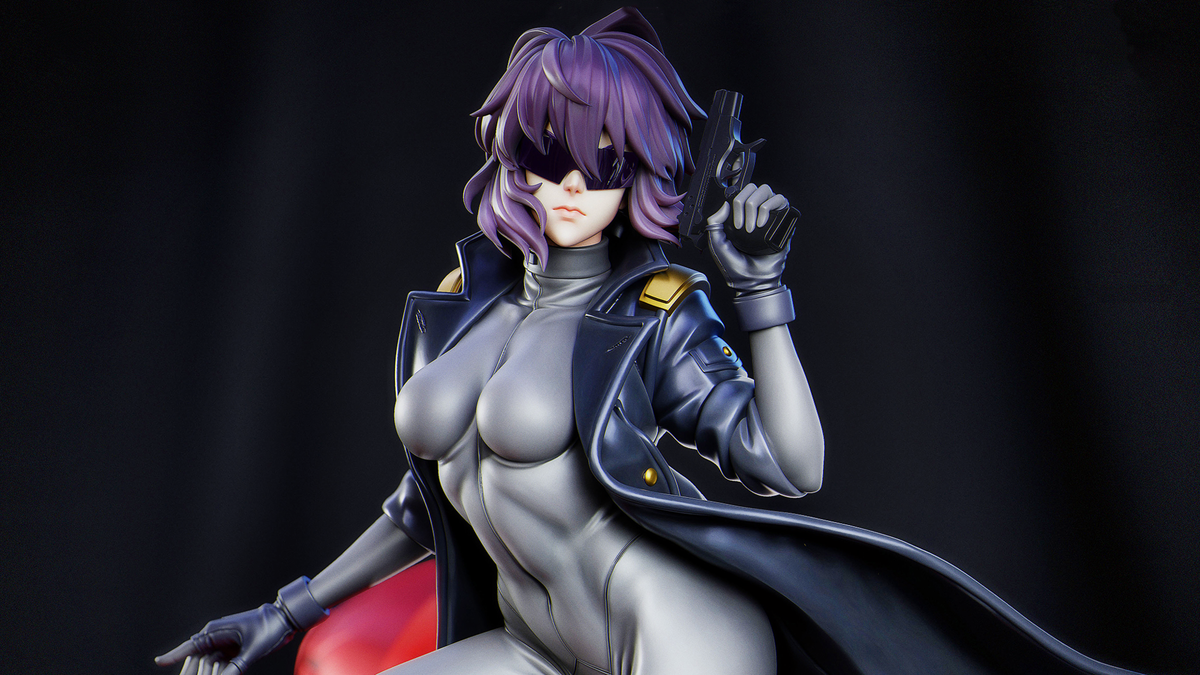 4x зумное изображение фигурки Мотоко Кусанаги Ghost in the Shell