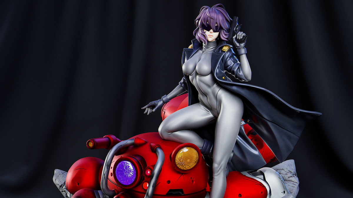 2x зумное изображение фигурки Мотоко Кусанаги Ghost in the Shell