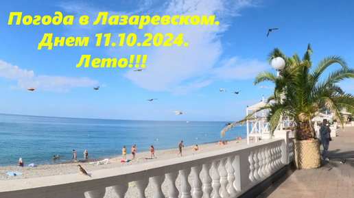 Погода в Лазаревском днем,11.10.2024.