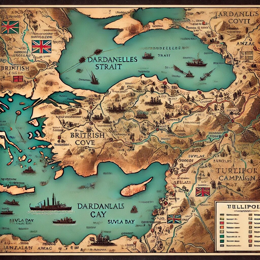 Карта операции Галлиполи