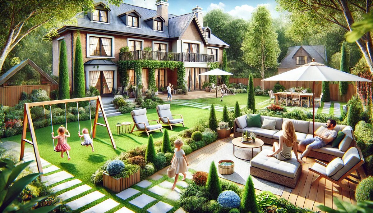 Представьте, что клиент может увидеть в благоустроенном участке не просто красивую клумбу, а уютное место для пикника с семьей. 