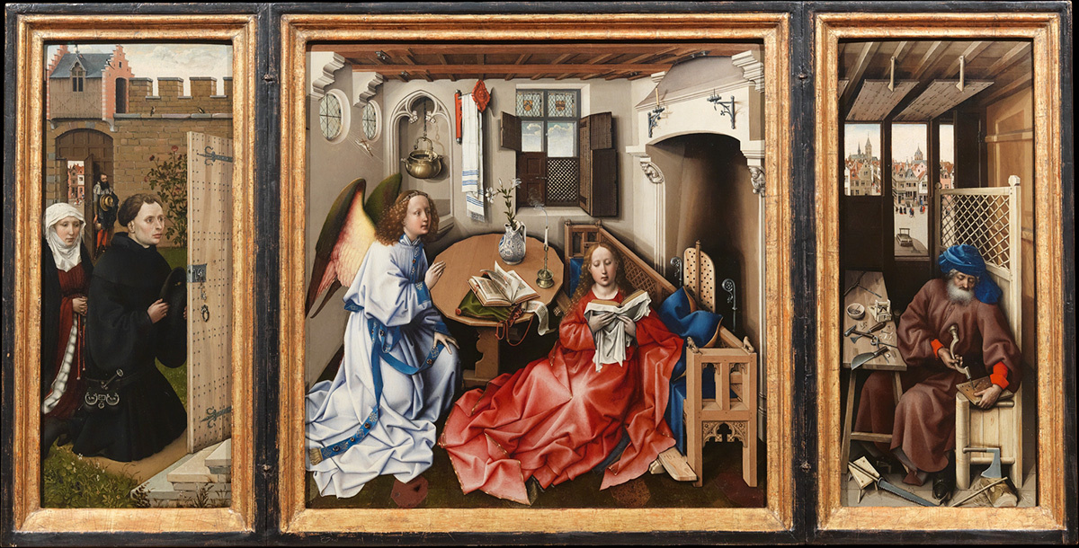 Триптих «Благовещение (Алтарь Мероде)», 1427–32 
