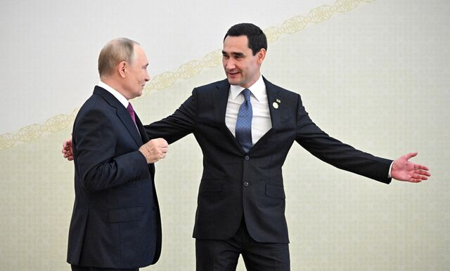 © РИА Новости . Сергей Бобылев Перейти в фотобанк
Визит президента Владимира Путина в Туркменистан