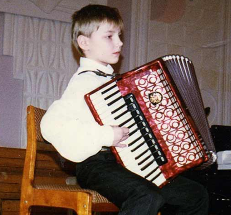 Алексей Воробьев в детстве 