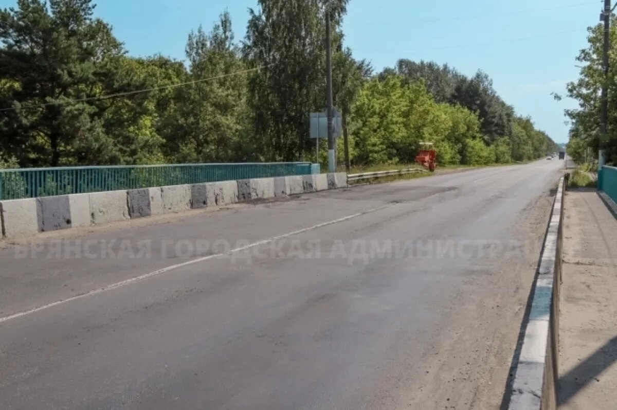    Дорожники обновят асфальт на мосту через Болву в Брянске