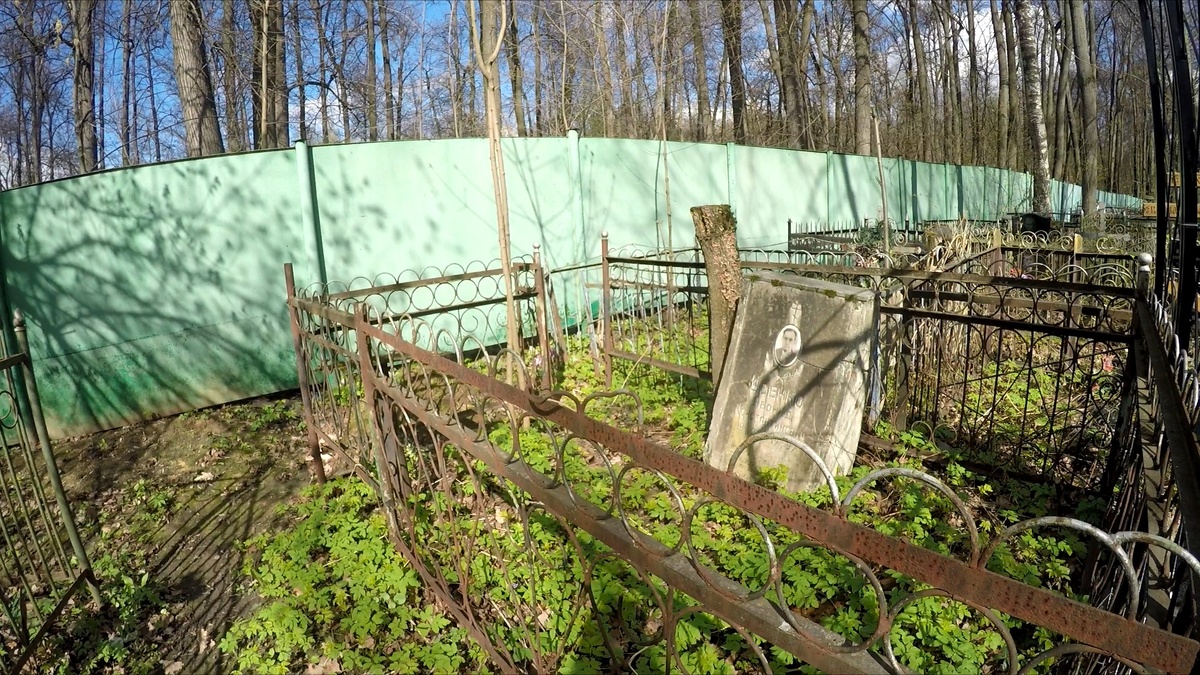 Гольяновское кладбище. Фрагмент из моего видео. 