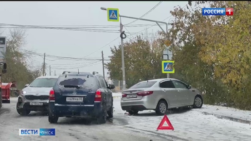 Заваливший сегодня Омск первый снег продержится в регионе совсем недолго