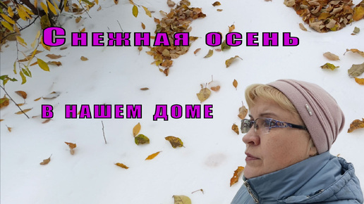 Снежная осень в нашем доме...