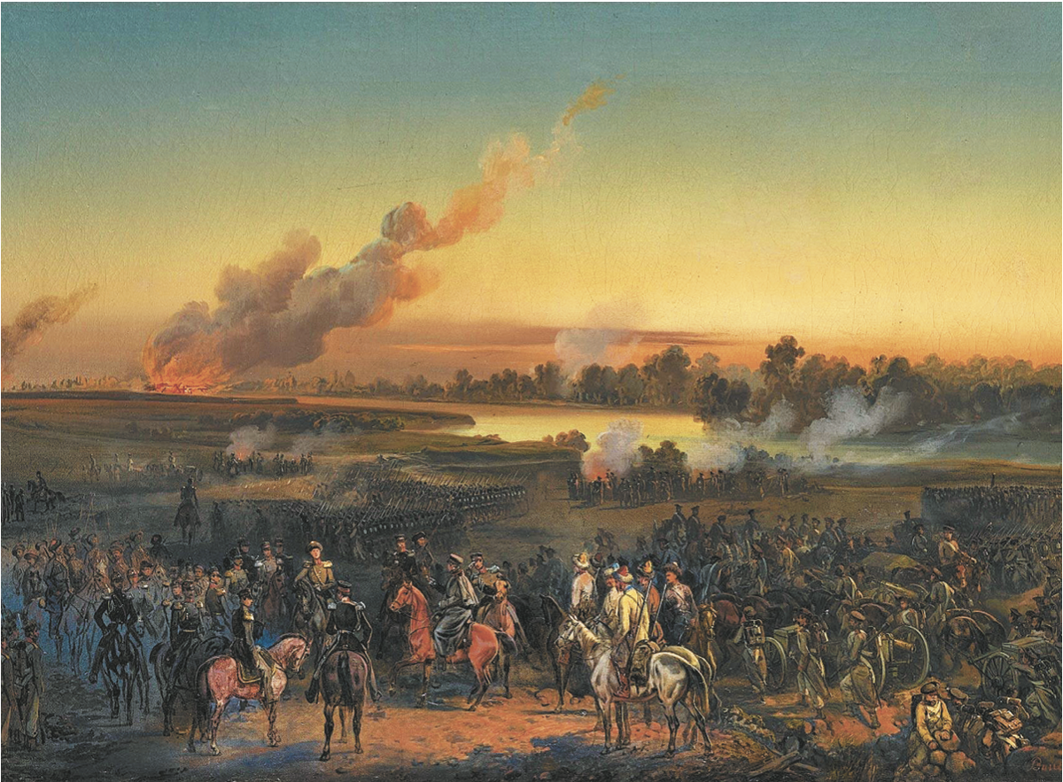 Осада Силистрии. Худ. Б.П. Виллевальде. 1854 г.