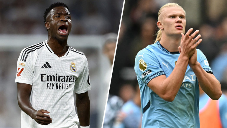    Винисиус и Эрлинг Холанн.Reuters AFP