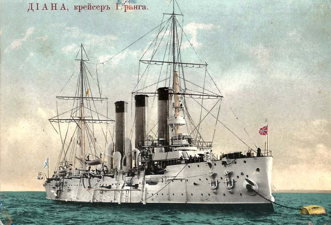125 лет - 1899, 12 октября (30 сентября по старому стилю): На судостроительной верфи Нового адмиралтейства в Санкт-Петербурге спущен на воду крейсер «Диана»