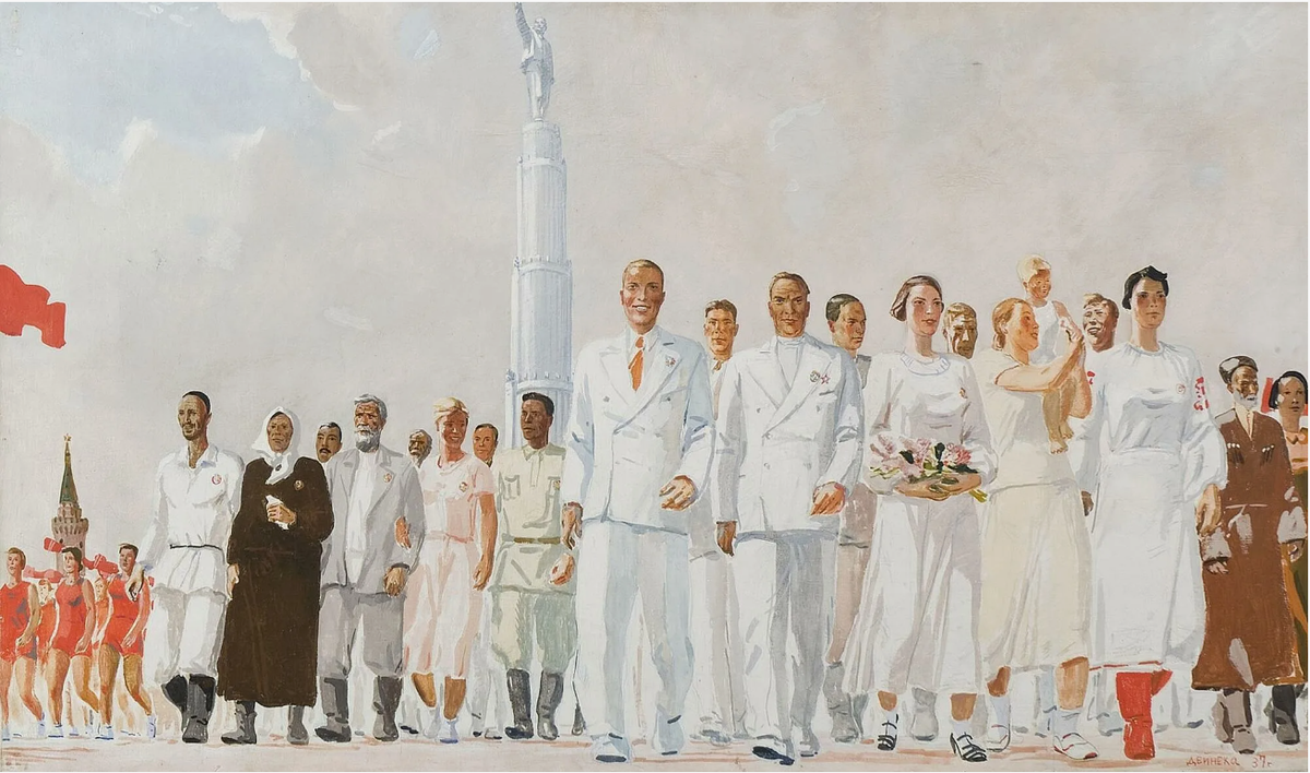 "Стахановцы", Ал. Дейнека, 1937