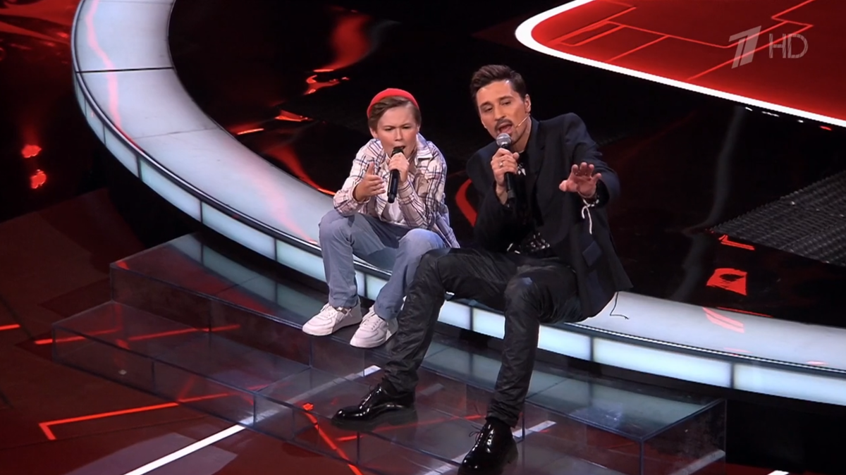 Глеб Стасюк и Дима Билан поют "На берегу неба".