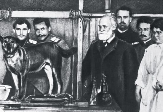 Павлов в лаборатории