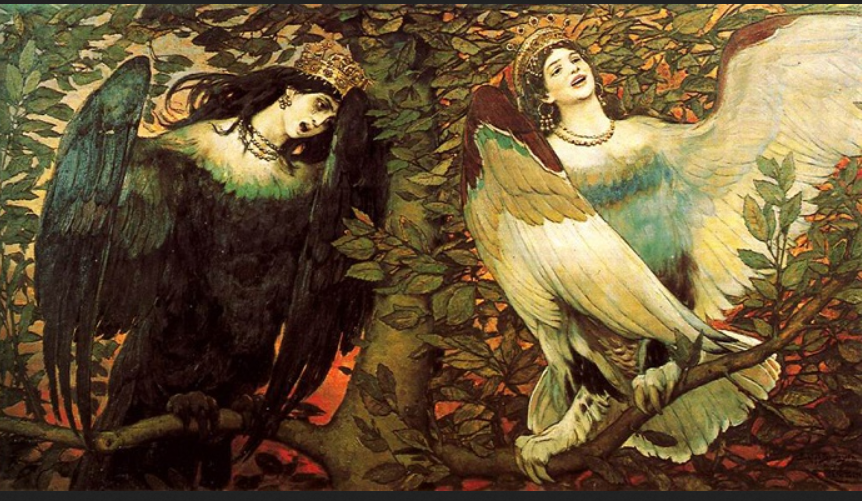 Виктор Васнецов. "Сирин и Алконост. Песнь радости и печали", 1896.