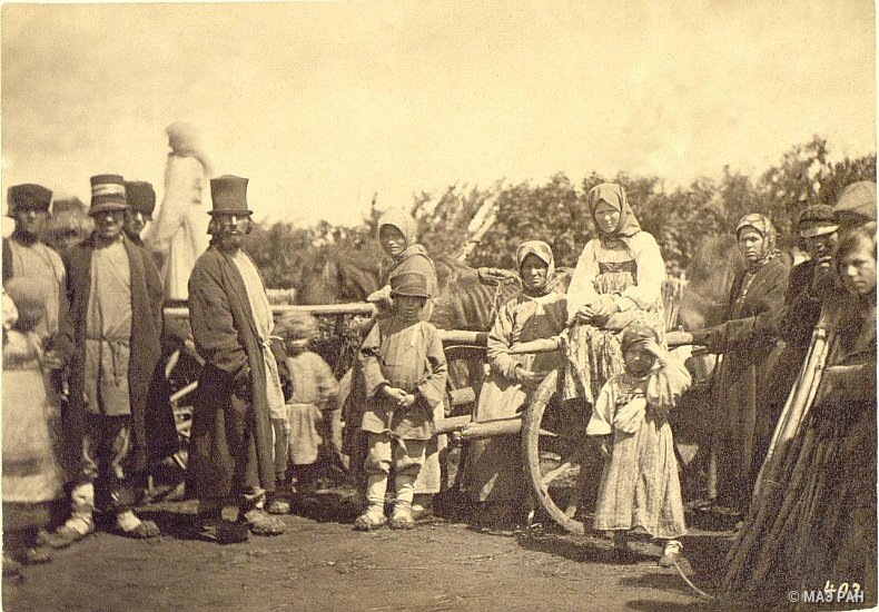 Крестьяне на ярмарке. 19 век