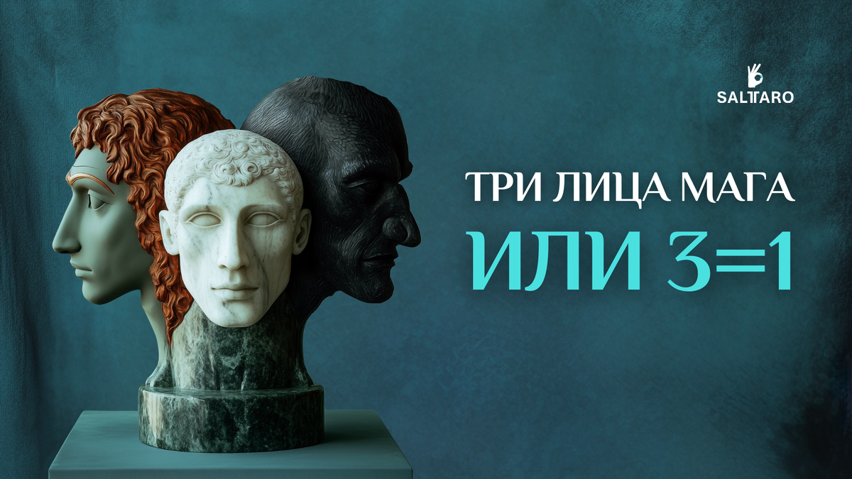 Три лица Мага или 3=1, статья Школы Соль Таро о 01 Старшем Аркане Маг