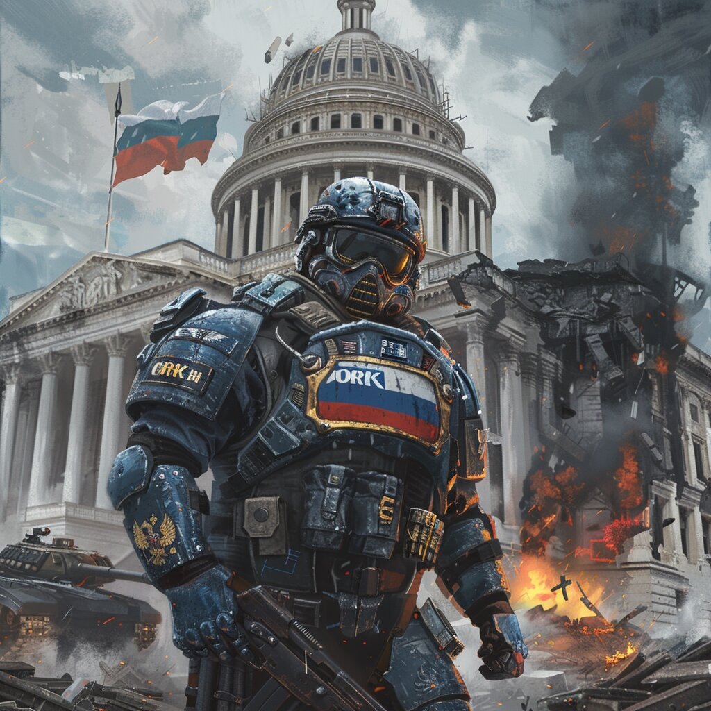 Стойкий российский солдат