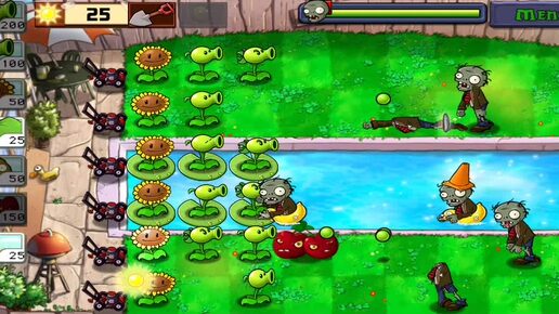 Играю в Plants VS Zombies | часть 4