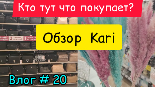 Влог #20. Обзор ширпотреба в kari. Домашние дела.