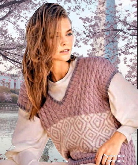 Пулундеры и жилеты к зиме! Теплые модели вяжем спицами