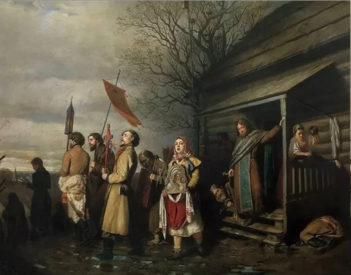 Василий Перов. «Сельский крестный ход на Пасхе». 1861