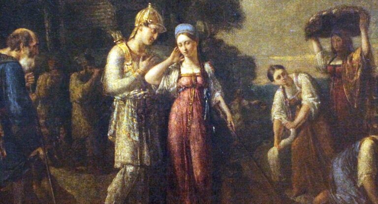 В. Сазонов — «Первая встреча князя Игоря и Ольги»