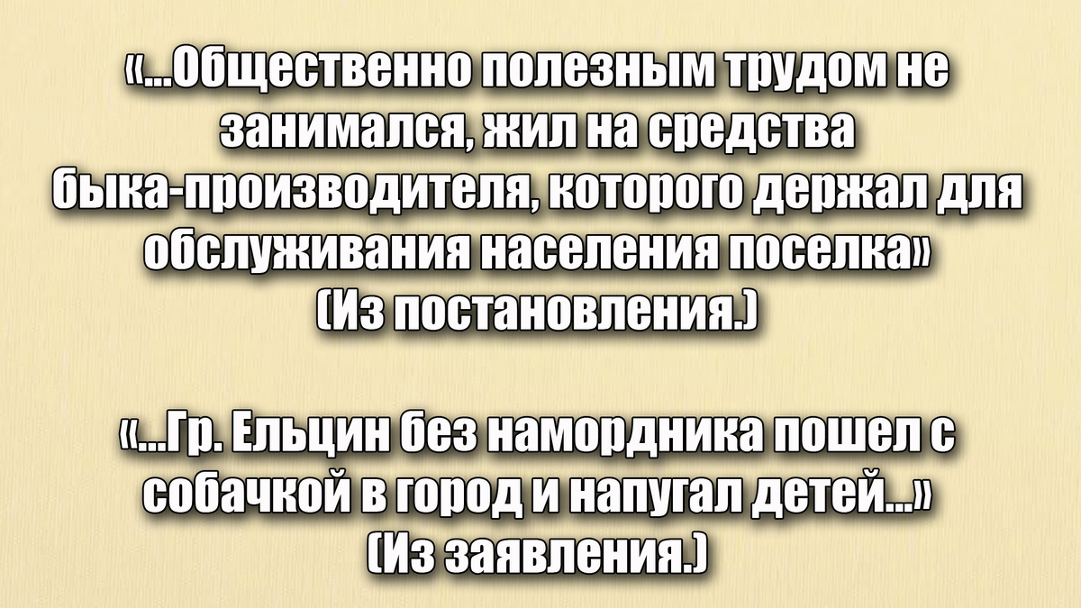 Если бы гражданин Ельцин пошел в город то он точно бы напугал детей, а мы бы написали на него заявление!