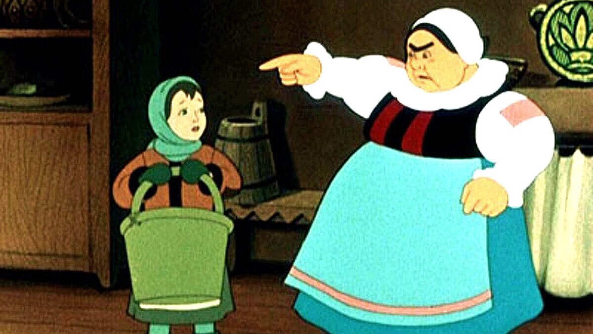 Кадр из мультфильма "Двенадцать месяцев"